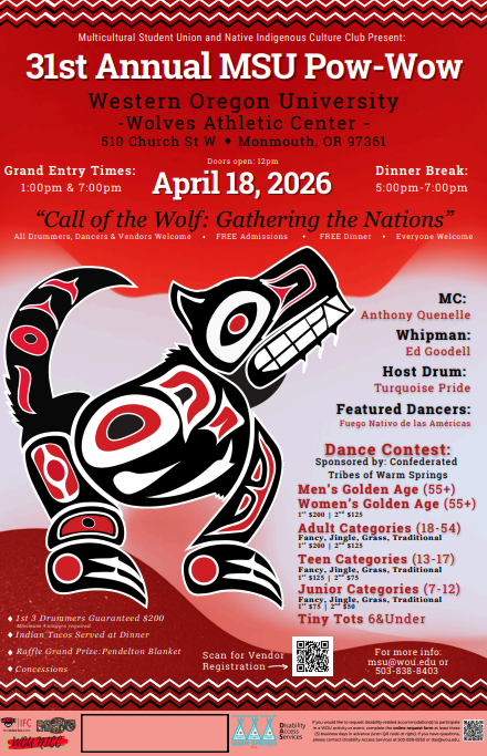 Western Oregon University 31st Annual MSU Pow Wow 2026